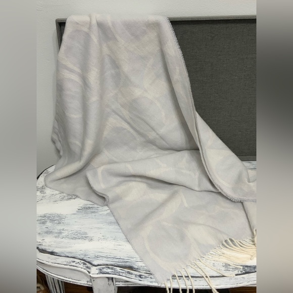 Coach Signature C Silk Wool Angora Cashmere Blend Muffler Scarf - Picture 5 of 5